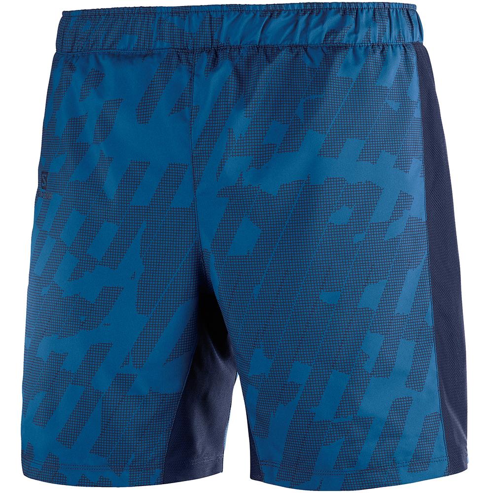 SALOMON AGILE 2IN 1 M Philippines - Men's Shorts - Blue | 531974-JCF